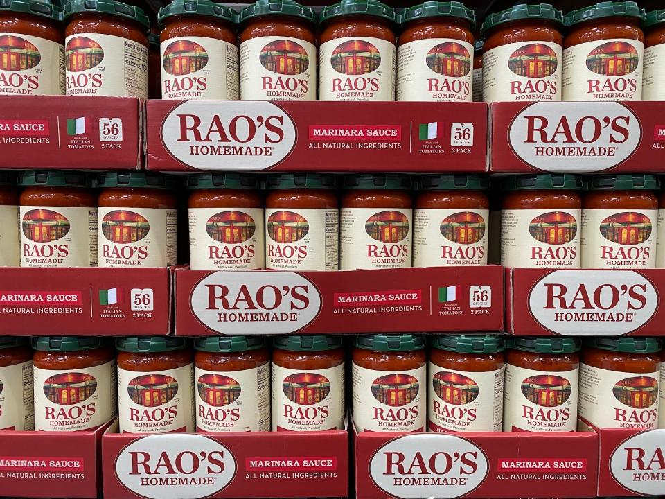 rao's sauce display at costco