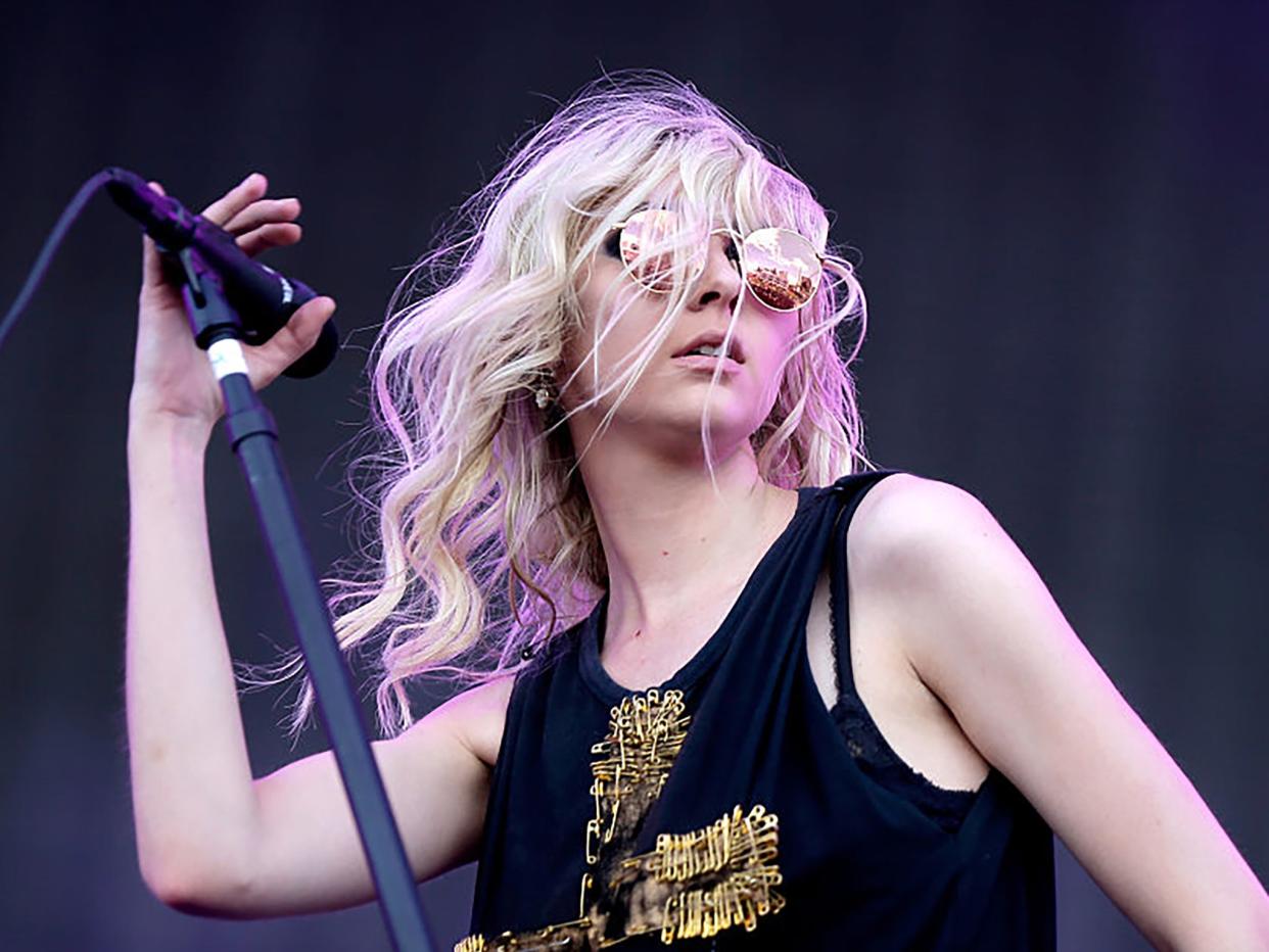 Taylor Momsen on stage with her band The Pretty Reckless (Isaac Brekken/Getty Images)
