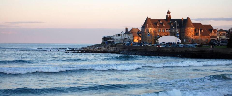 Narragansett Beach, Rhode Island at sunset