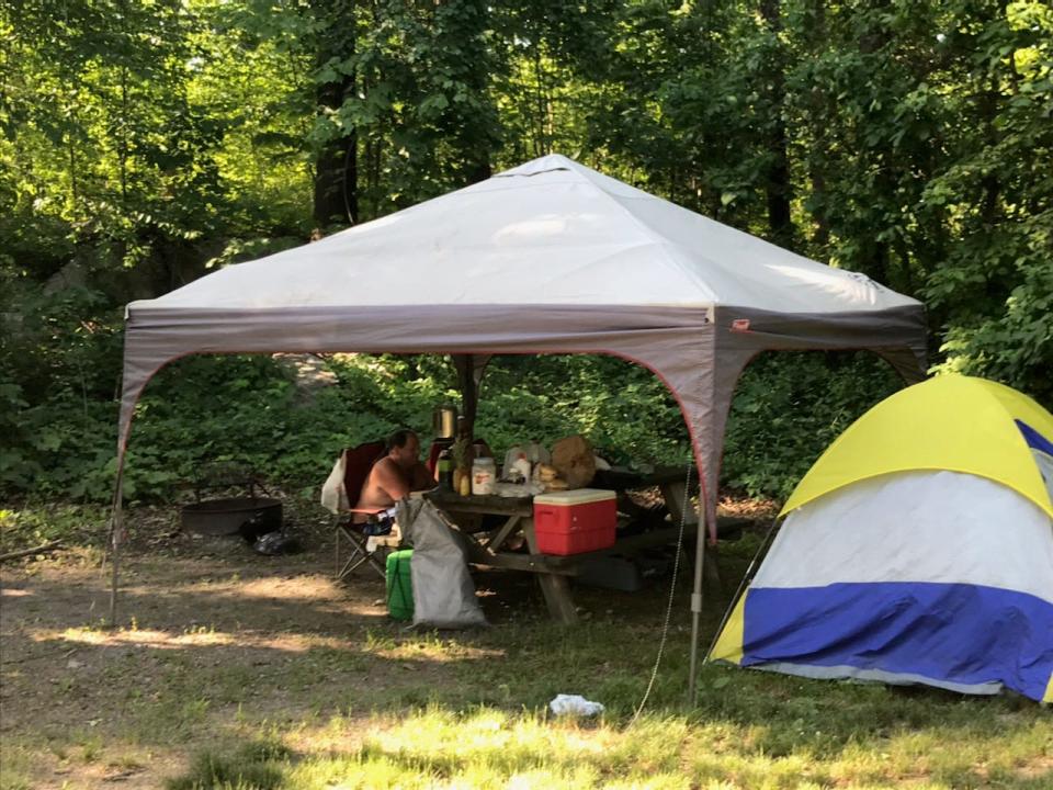 There is camping and hiking available in Fahnestock State Park.