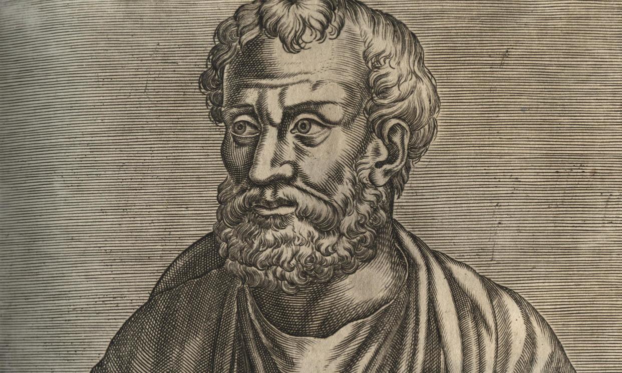 <span>Engraving depicting the Greek philosopher Theophrastus, who was a successor to Aristotle.</span><span>Photograph: adoc-photos/Corbis/Getty Images</span>