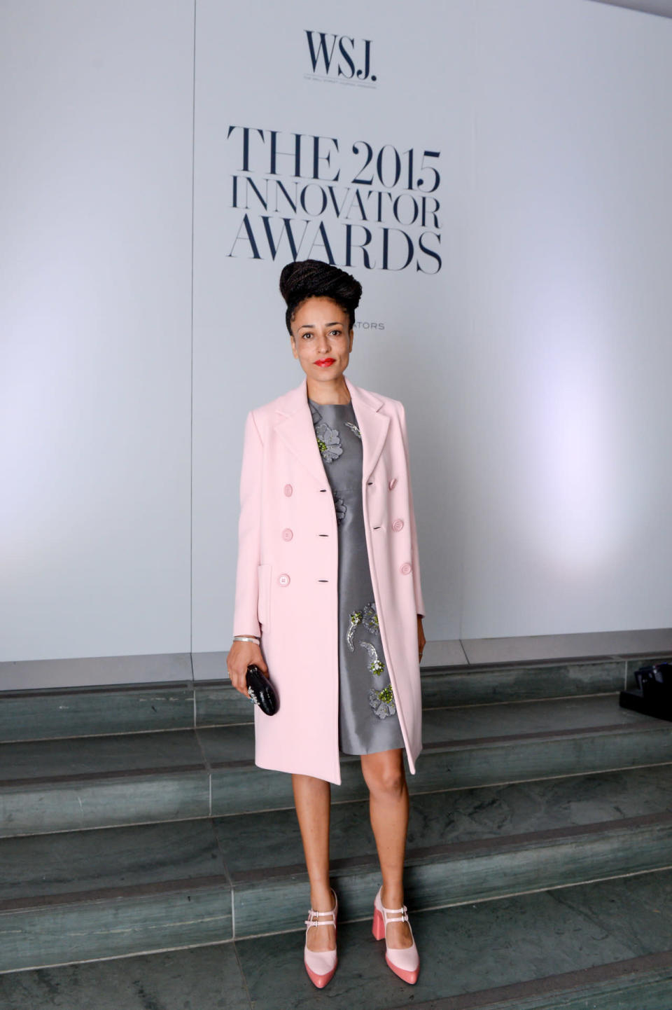 Author Zadie Smith wears all Prada at the WSJ. Magazine 2015 Innovator Awards