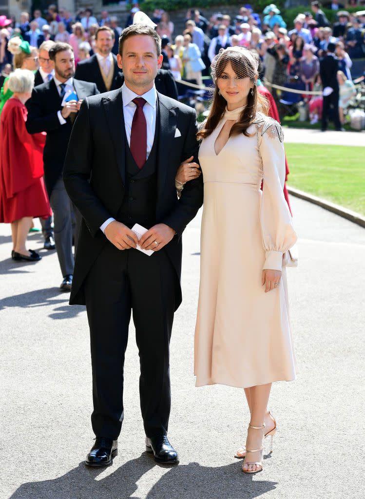 Patrick J. Adams and his wife Troian Bellisario