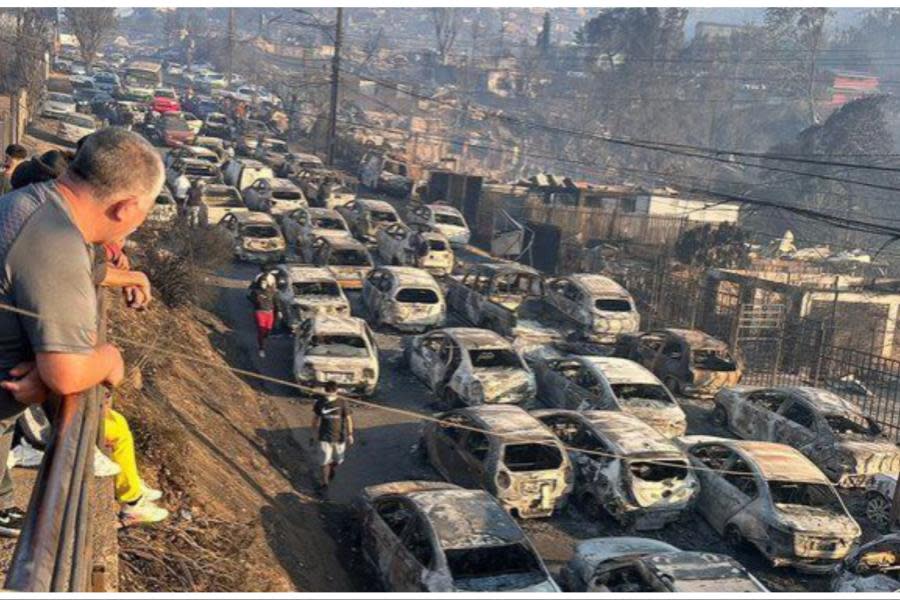  Presidente de Chile declara Luto Nacional por incendios forestales; "es la peor desgracia que hemos vivido" 