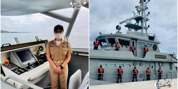 Por primera vez mujer zarpa al mando de Patrulla Costera de la Armada