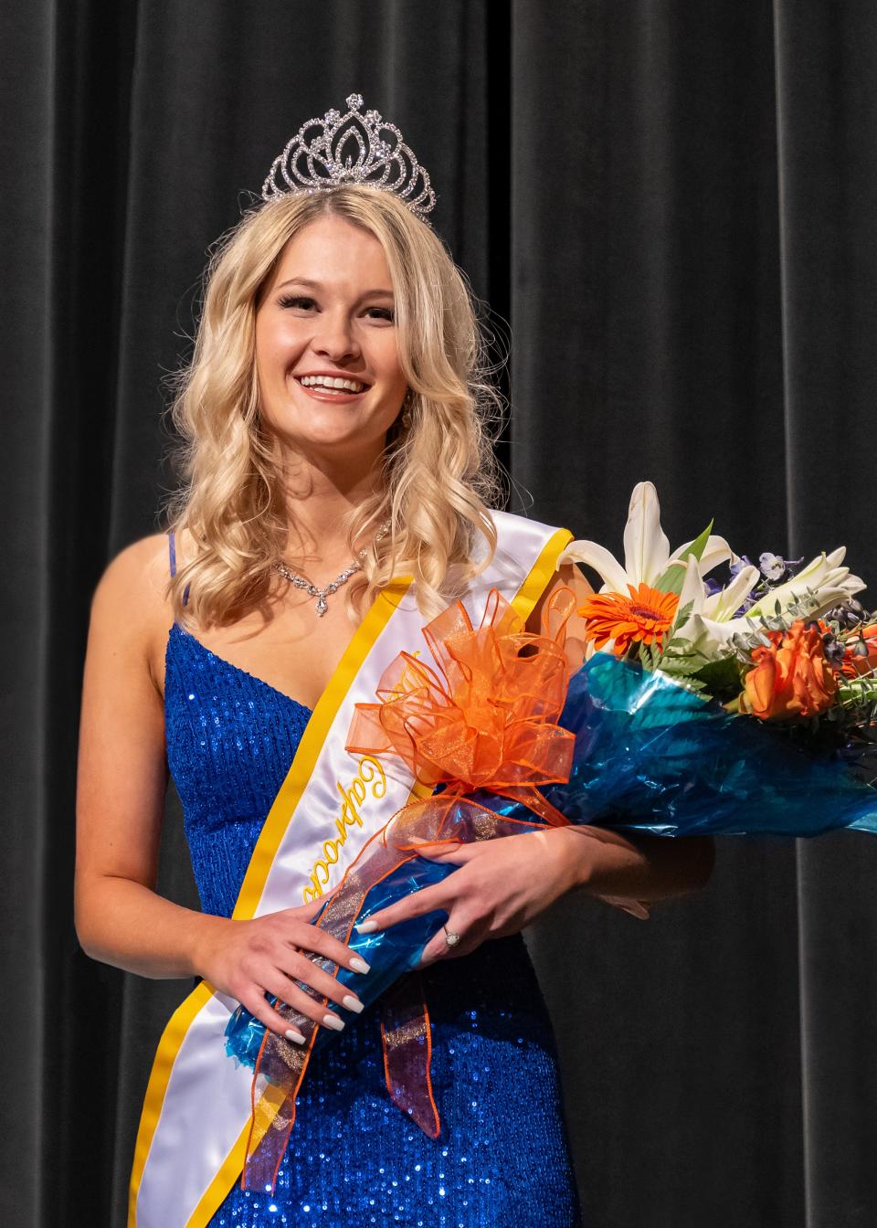Machayla Parkinson of Levelland was selected as the 2022-23 Miss Caprock for South Plains College during the 64th Annual Miss Caprock Scholarship Pageant held Nov. 17 in the Tom T. Hall Production Studio.