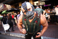 <p>Cosplayer dressed as Bane at Comic-Con International on July 19, 2018, in San Diego. (Photo: Tommaso Boddi/Getty Images) </p>