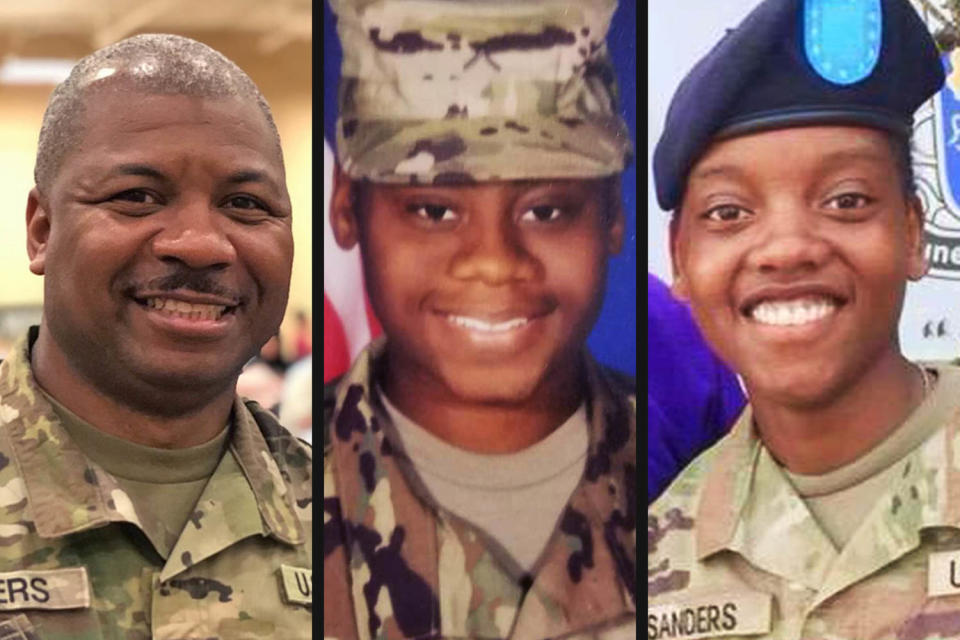 Sgt. William Jerome Rivers, Sgt. Breonna Alexsondria Moffett, Sgt. Kennedy Ladon Sanders. (U.S. Army Reserve Command)