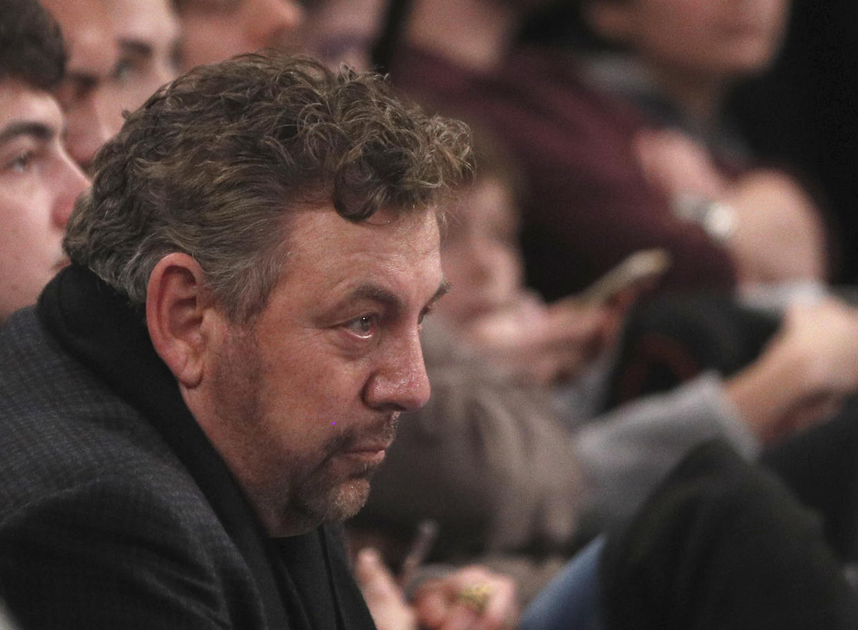 James Dolan is being James Dolan again, which means he's angry at things that he actually caused. (Photo by Paul Bereswill/Getty Images)