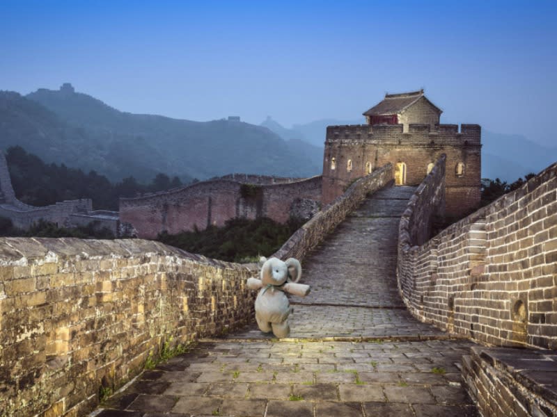 Este elefante llegó incluso a Asia, donde tuvo la oportunidad de visitar la Gran Muralla China. Foto: Imgur.com/earlyamerican