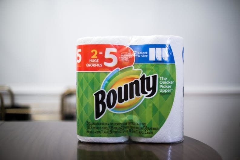 The CDC recommends paper towel usage for cleaning and disinfecting homes.