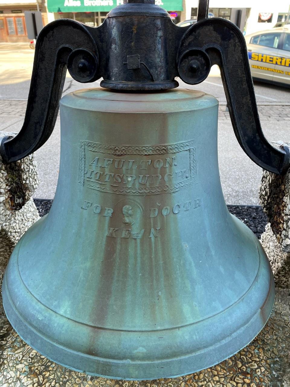 The old bell that was atop the former courthouse between 1846 and 1963 was preserved and installed in November 1967 in its current resting place at the north basement door of the current courthouse. It rang out over the years to mark both tragedies and triumphs.