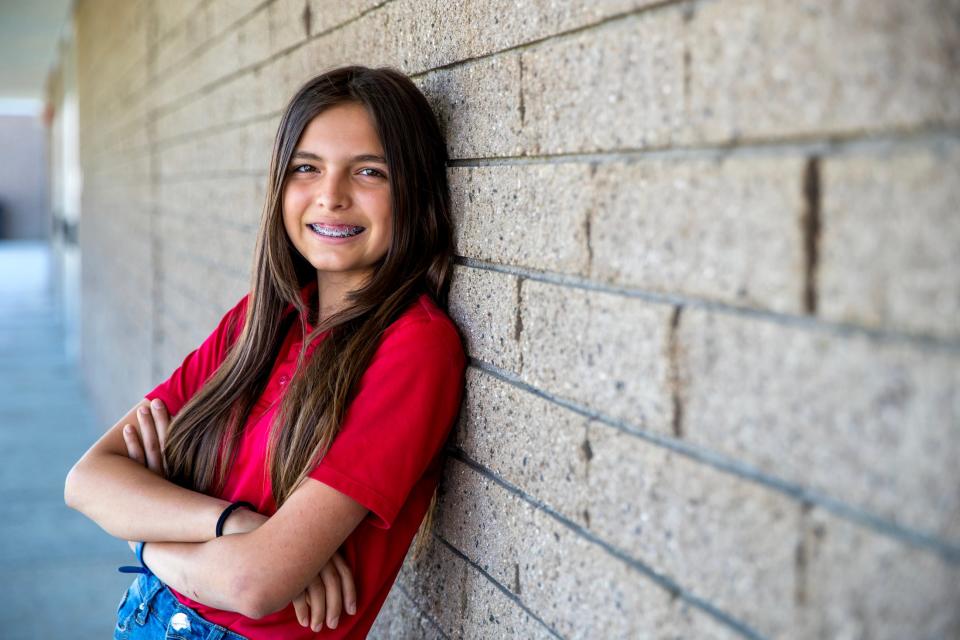 Seventh-grader Sasha Gomez seen April 24 at La Quinta Middle School.