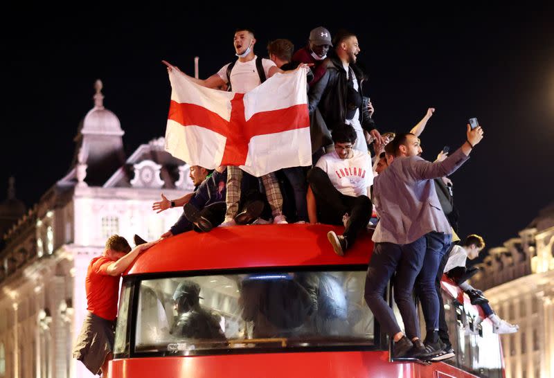 Euro 2020 - Fans gather for England v Denmark