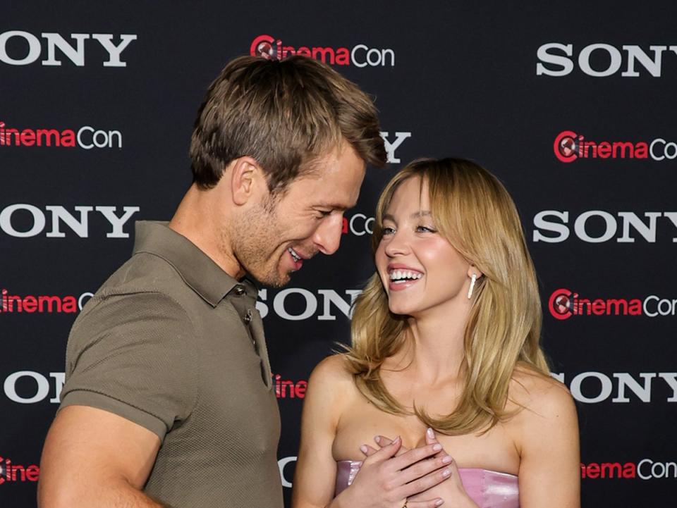 Glen Powell (L) and Sydney Sweeney (Getty Images)