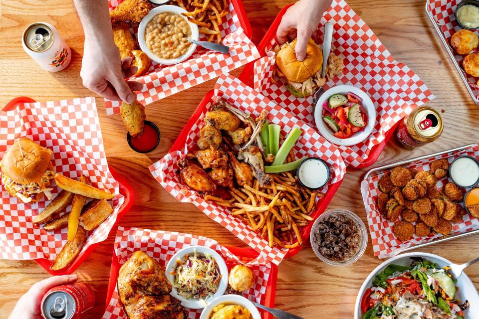 Menu items at Waldo's Chicken & Beer.