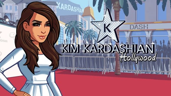 Cover art for Kim Kardashian: Hollywood.