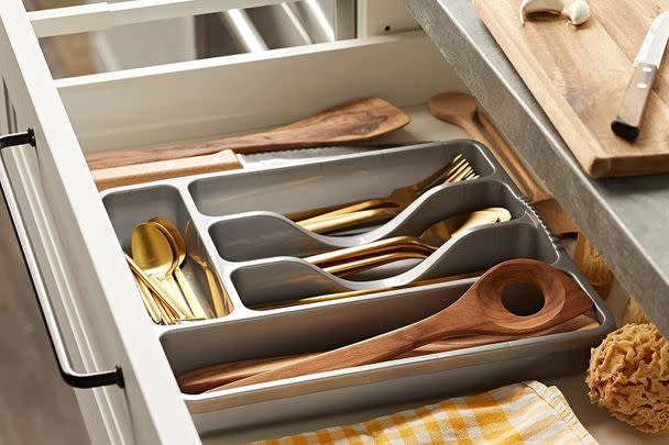 And for your kitchen drawers, there's this five-compartment cutlery tray