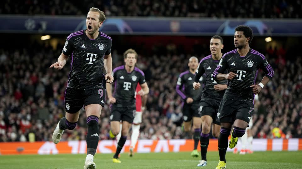 Harry Kane returned to England with a goal from the penalty spot. - S. Mellar/FC Bayern/Getty Images