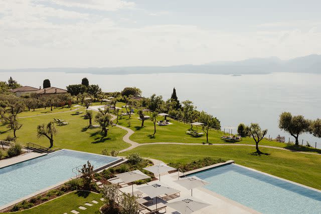 <p>Alex Moling/COURTESY OF Cape of Senses</p> Aerial view of the spa pools at the Cape of Senses