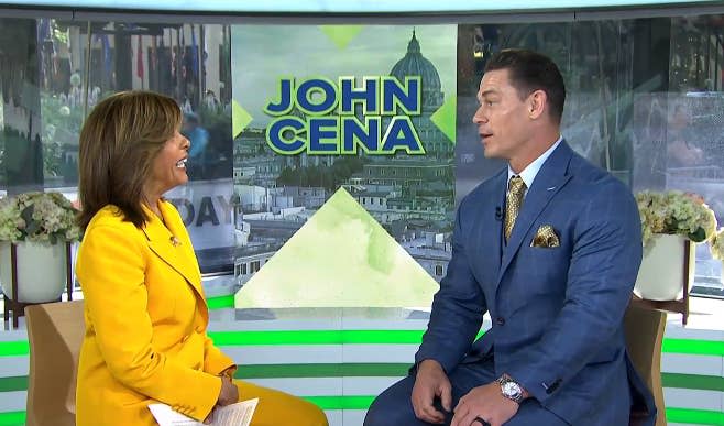 John Cena on "Today" speaking to Hoda Kotb