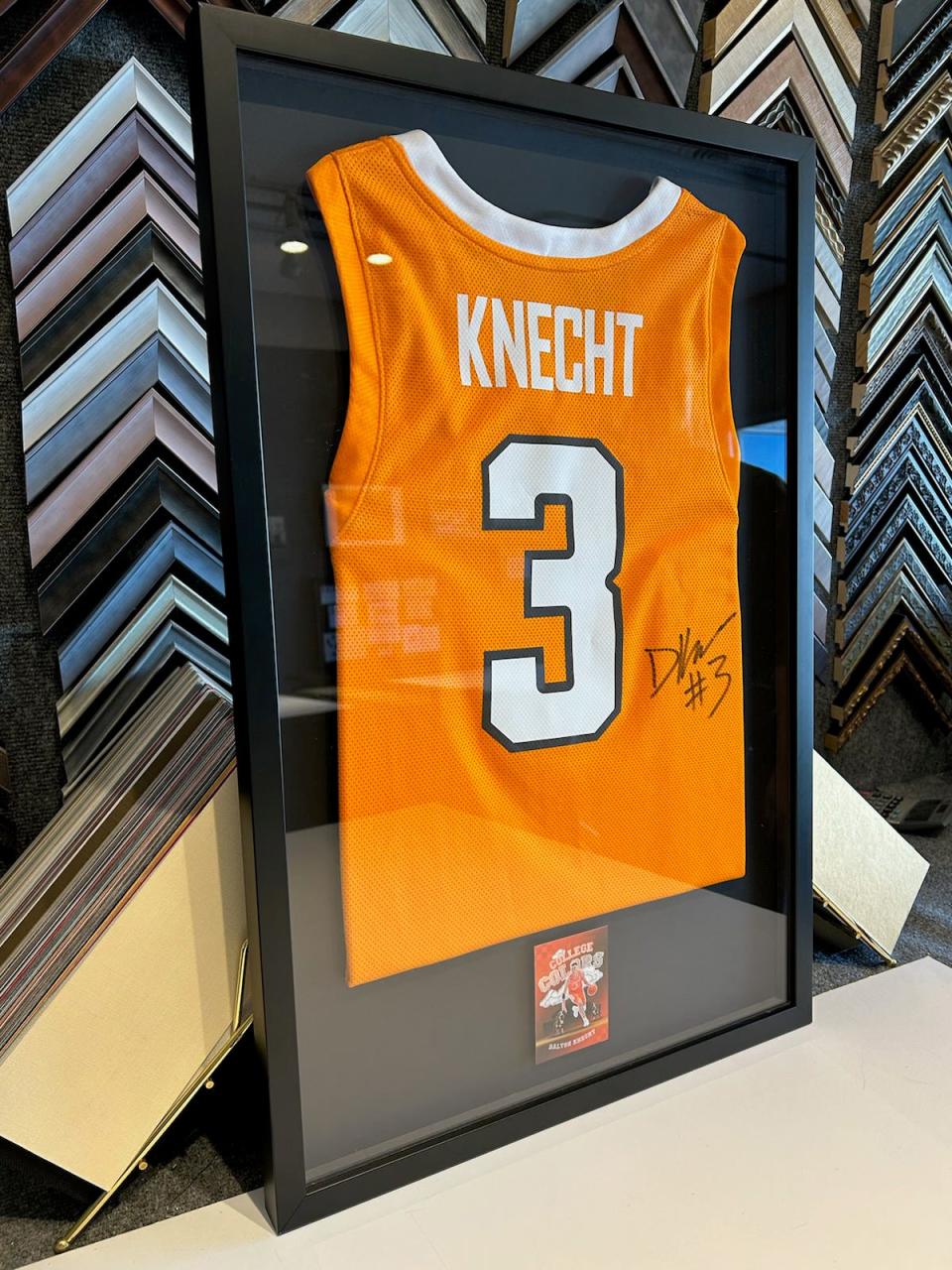 Signed Dalton Knecht jersey, professionally framed