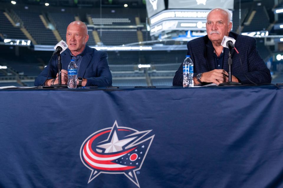 Blue Jackets gneral manager Jarmo Kekalainen and president John Davidson answer questions about Mike Babcock’s resignation on Monday.