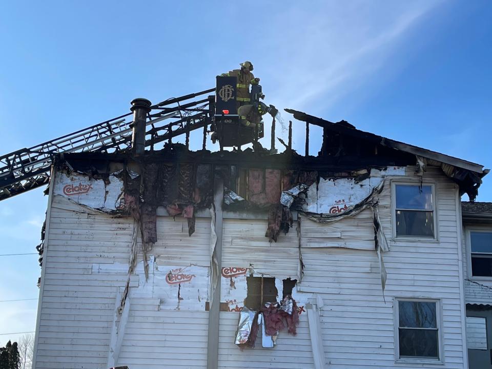A Thursday afternoon fire badly damaged Keene United Methodist Church.