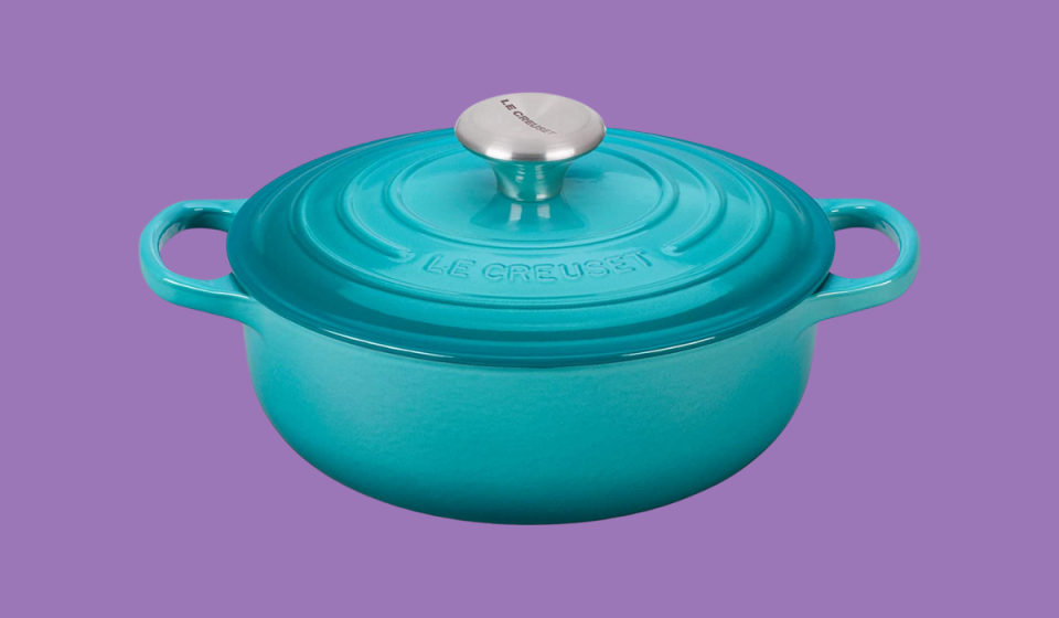 Cooking with this Le Creuset will make your guests say le yum. (Photo: Amazon)