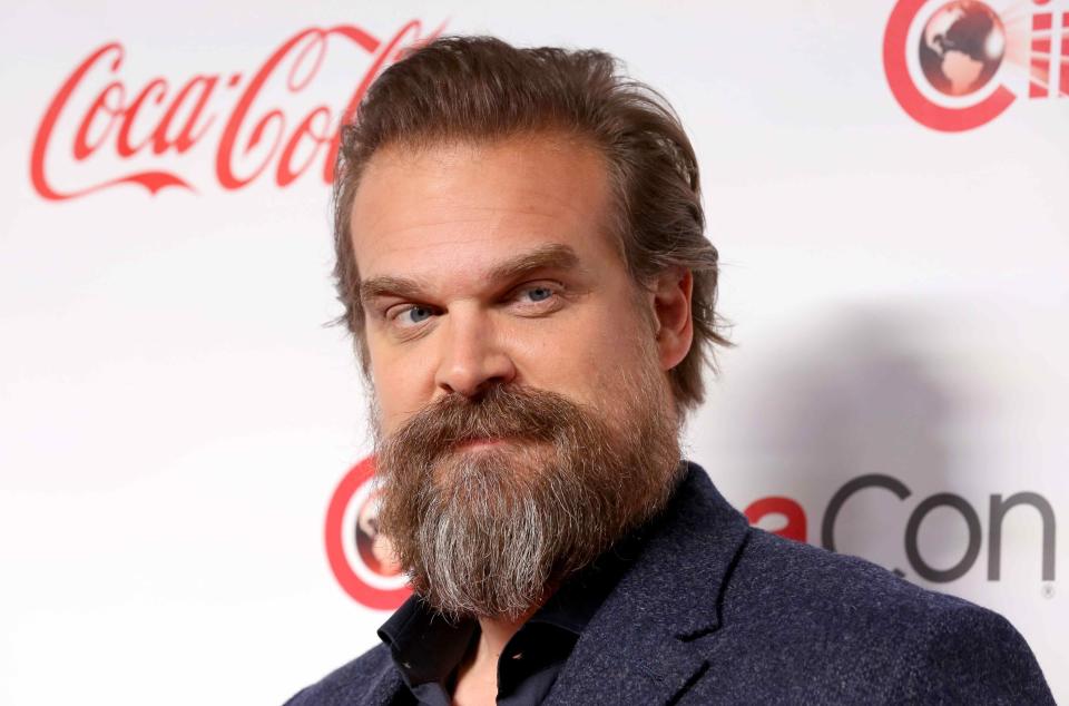 David Harbour’s Hair is Totally Weightless
