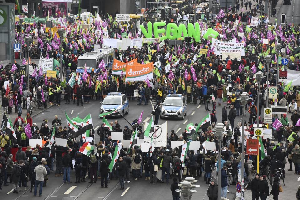 An der “Wir haben es satt!”-Demo im Januar 2016 nahmen zwischen 13.000 und 23.000 Menschen teil. (Bild: Getty Images)