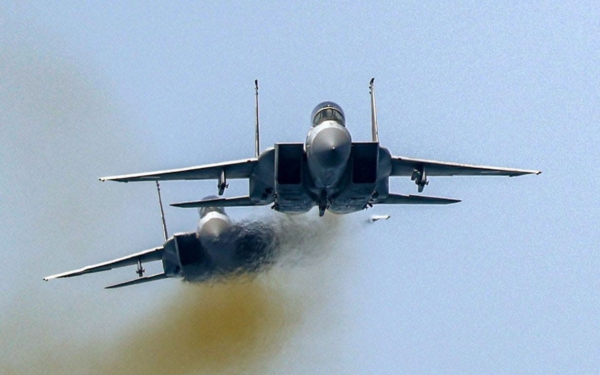 F-15 Eagle fighter aircraft - Jack Guez/AFP