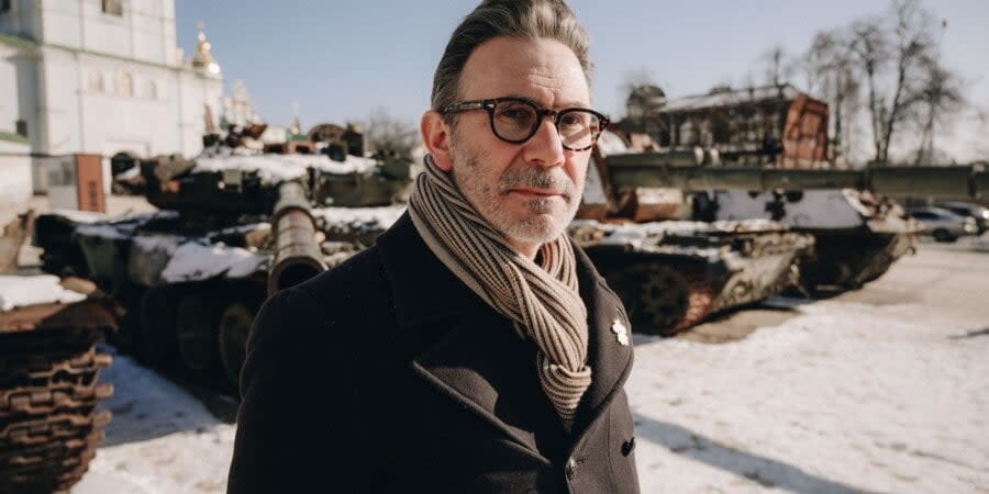 Michel Hazanavicius in Kyiv