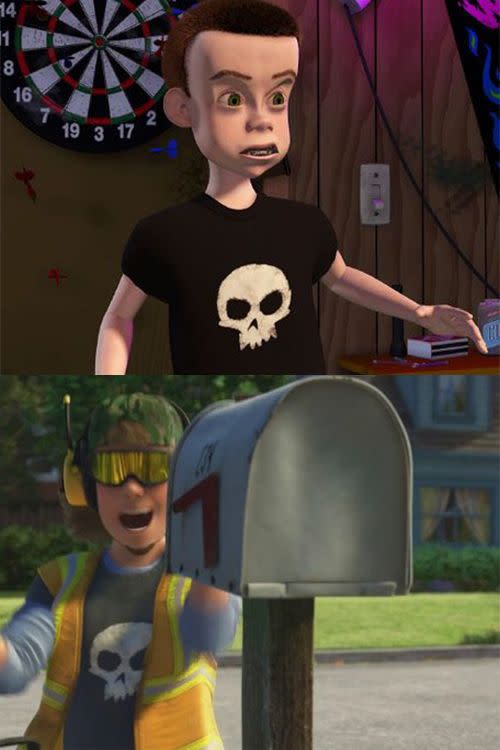 Theory: Sid grows up to be the garbage man in "Toy Story 3."