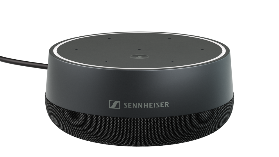 A Sennheiser speakerphone.