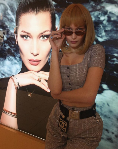 Would you have recognised Bella in her disguise? Photo: Instagram/bellahadid