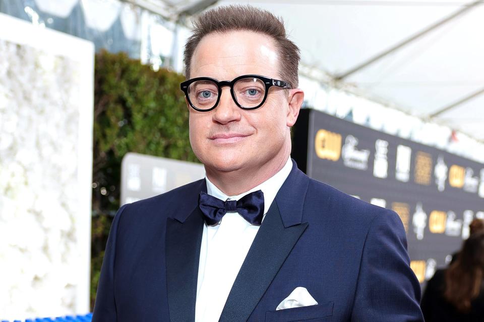 LOS ANGELES, CALIFORNIA - JANUARY 15: Brendan Fraser with FIJI Water at the 28th Annual Critics' Choice Awards at Fairmont Century Plaza on January 15, 2023 in Los Angeles, California. (Photo by Stefanie Keenan/Getty Images for FIJI Water)