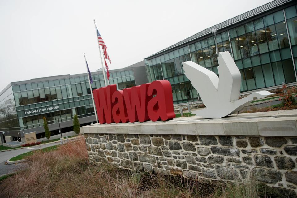 A sign at Wawa headquarters in Media, Pennsylvania in Oct. 2019.