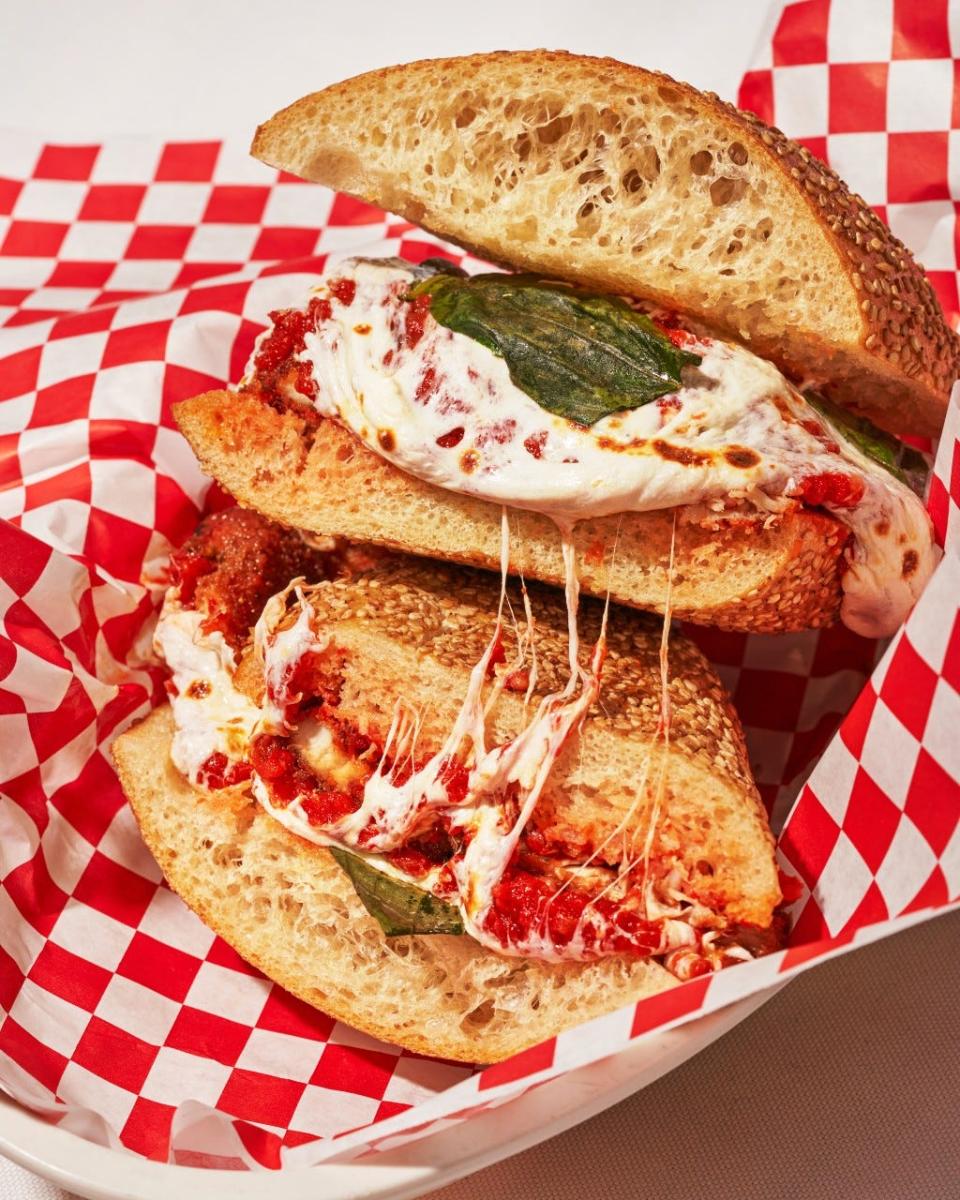 On the menu at Parm: a chicken Parm hero.