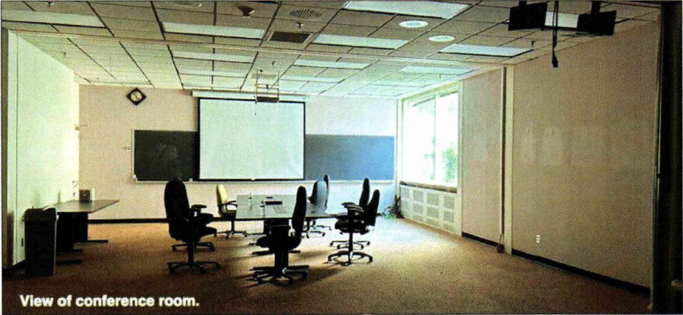A photo of a conference room in the former Nokia building from the developer's planner's evaluation of the site.