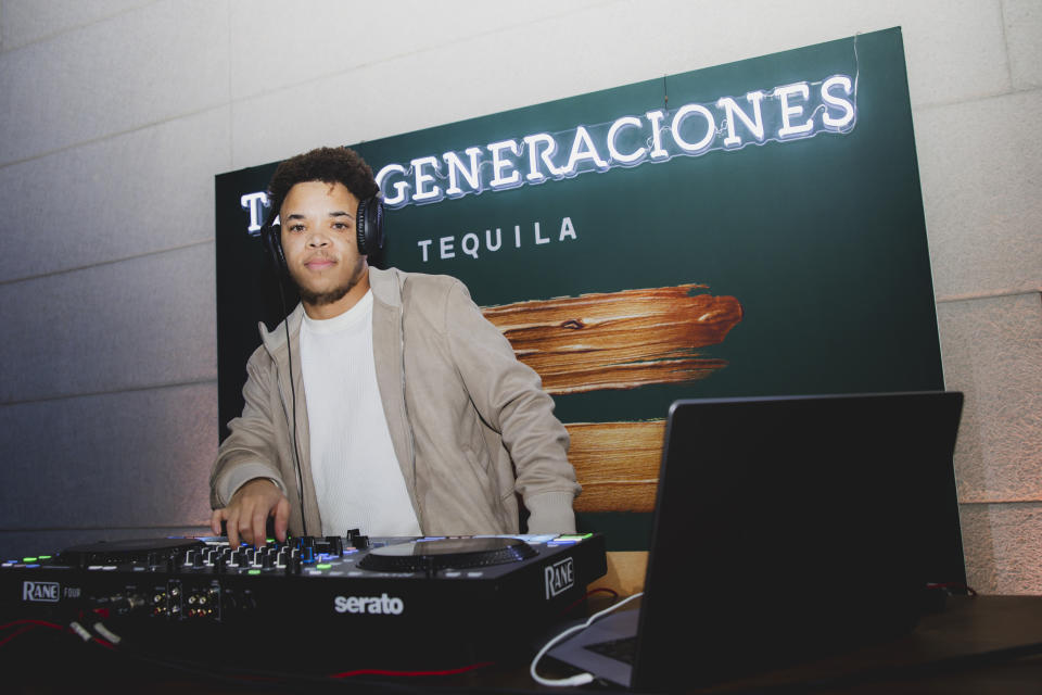 DJ Amorphous at the Billboard Power 100 Event held at NeueHouse Hollywood on January 31, 2024 in Los Angeles, California.