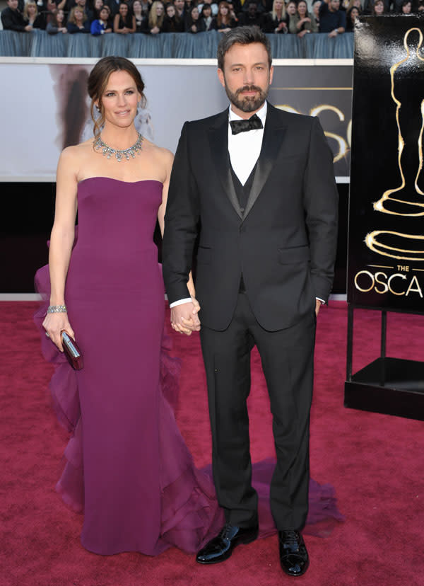 Ben Affleck, director de 'Argo', y su esposa la actriz Jennifer Garner