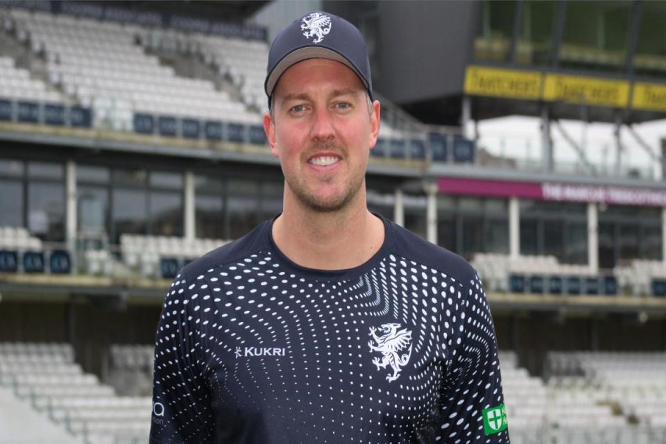 Jake Ball in Somerset kit. <i>(Image: Somerset CCC)</i>