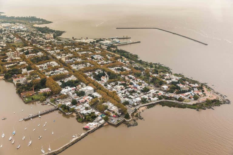 Vista aérea de Colonia del Sacramento