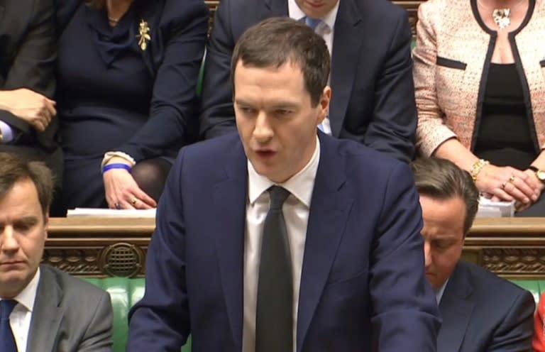 Britain's Chancellor of the Exchequer George Osborne delivers his Autumn Statement to MPs at the House of Commons in London, on November 25, 2015