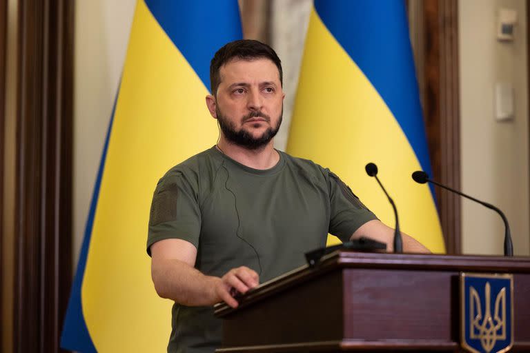 El presidente de Ucrania Volodymyr Zelensky