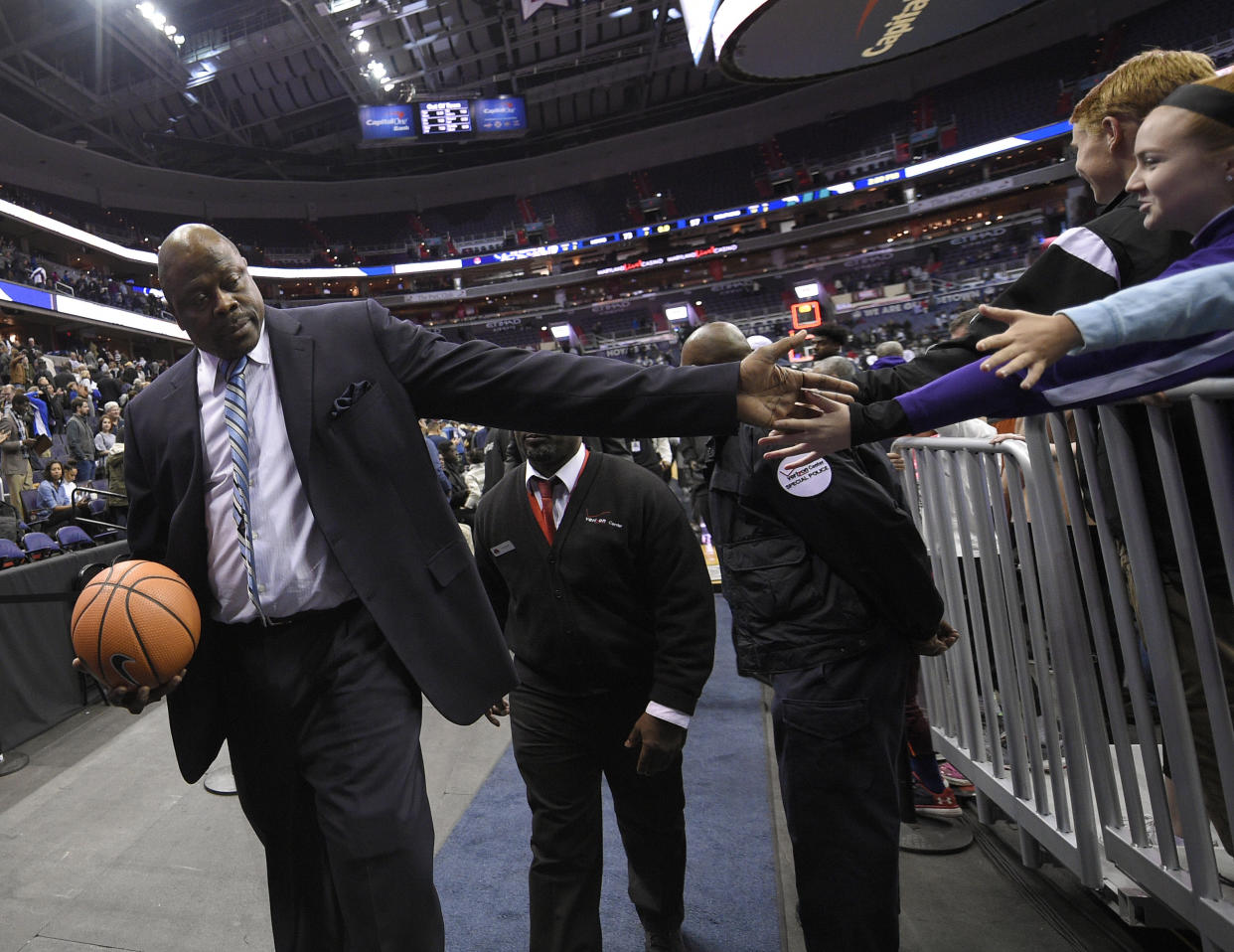 Georgetown head coach Patrick Ewing (AP Photo/Nick Wass)
