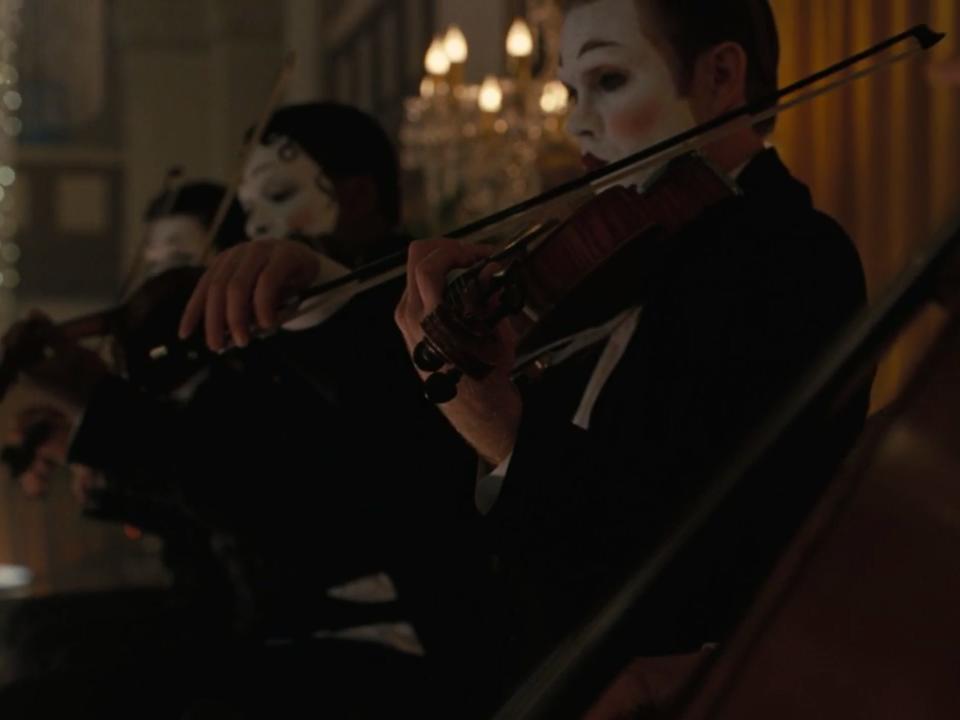 Violinists Weeknd party cover Westworld HBO 