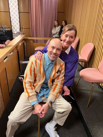 <p>Courtesy Jason Sheeler</p> PEOPLE Deputy West Coast Editor Jason Sheeler with Judge Judy