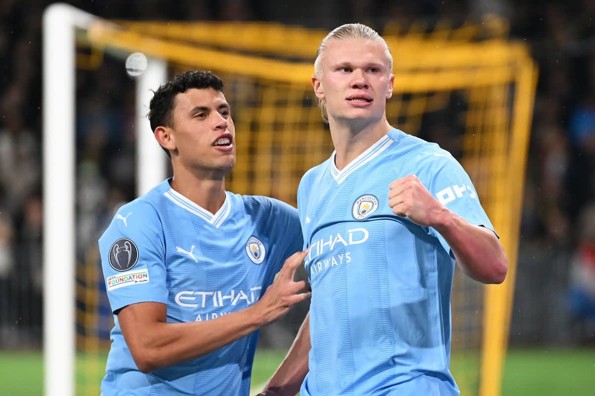 Erling Haaland was on target for Man City in Bern (Getty Images)